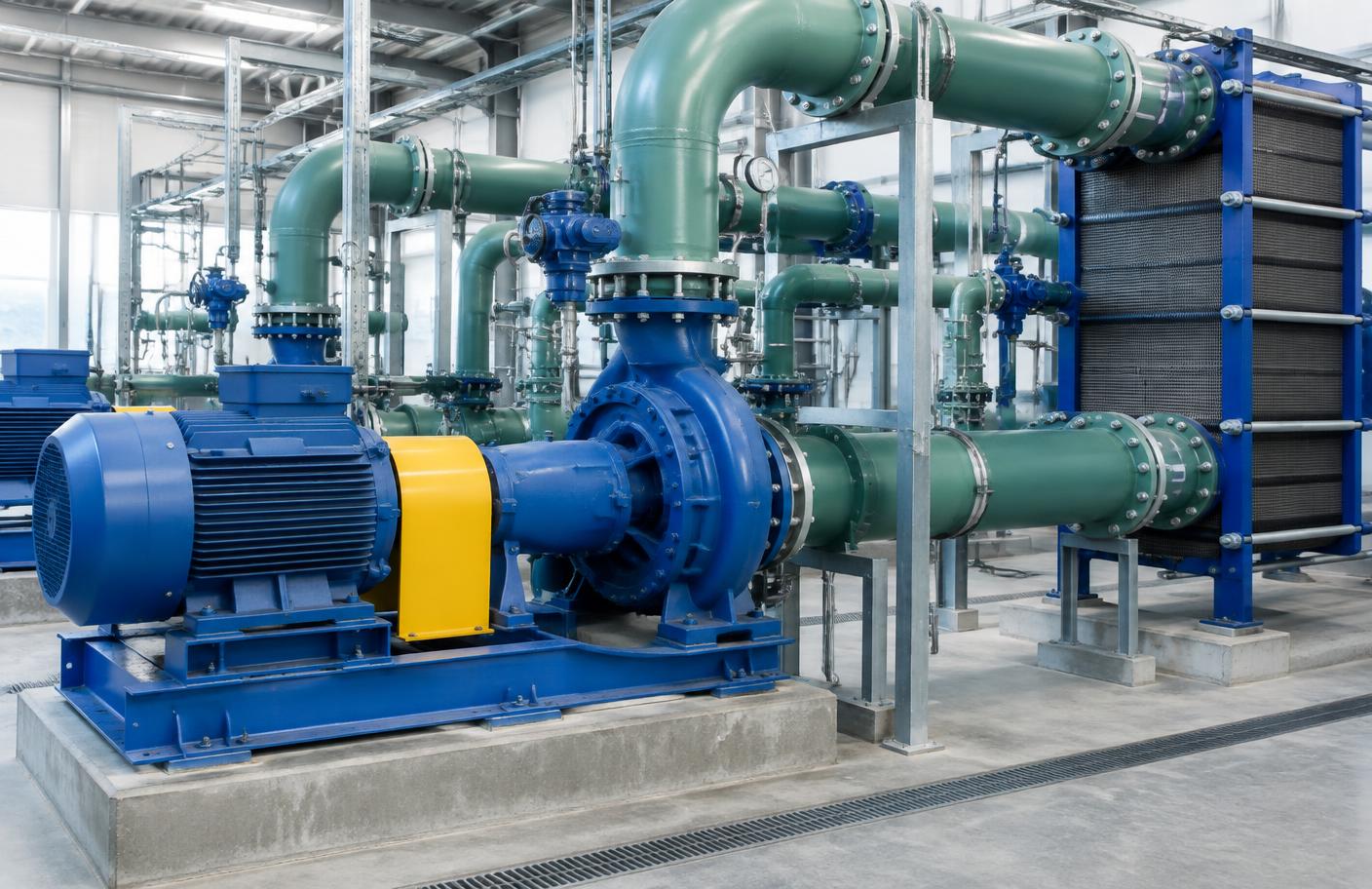 Circulation pumps for industrial cooling systems, Merser Pumps
